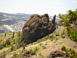 Volcanic Rock formations in the Mokelumne Wilderness